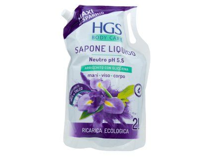 5483HG HGS SAPONE LIQUIDO Iris e Talco 2 l