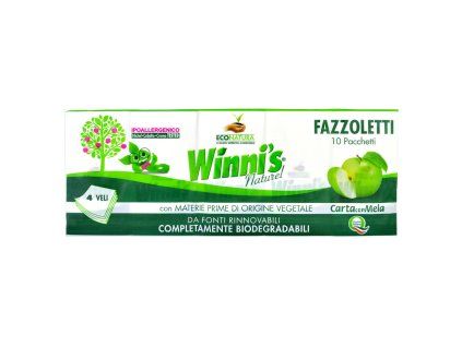 818 WINNIS NATUREL Papirove kapesnicky 10x9 ks